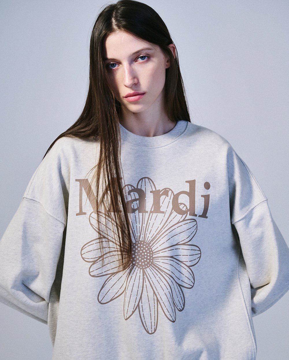 Mardi Mercredi • Sweatshirt FlowerMardi (Oatmeal Taupe)