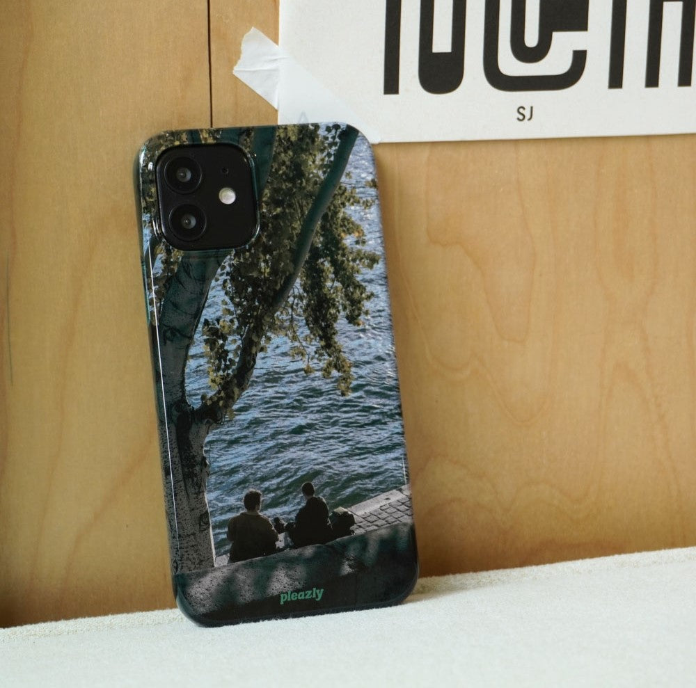 Pleazly Autumn River Hard Phone Case