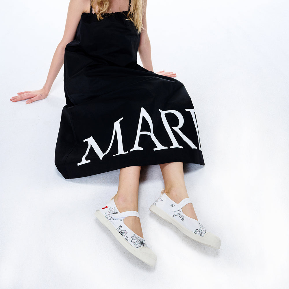 Mardi Mercredi • Legere Flower Mary Jane Sneakers