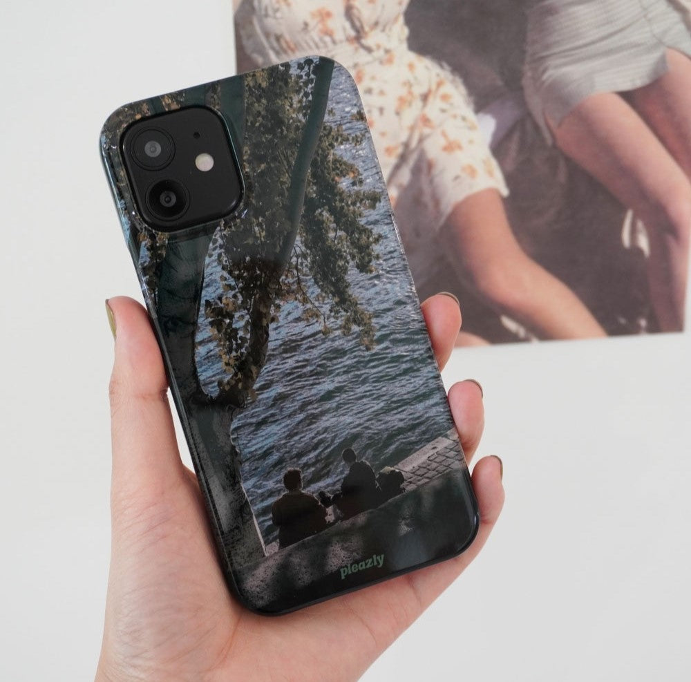 Pleazly Autumn River Hard Phone Case