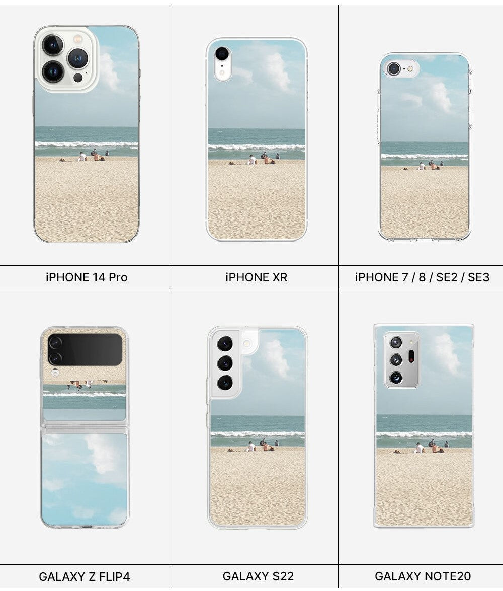 BubbleSoap Summer Beach Gel Hard Case