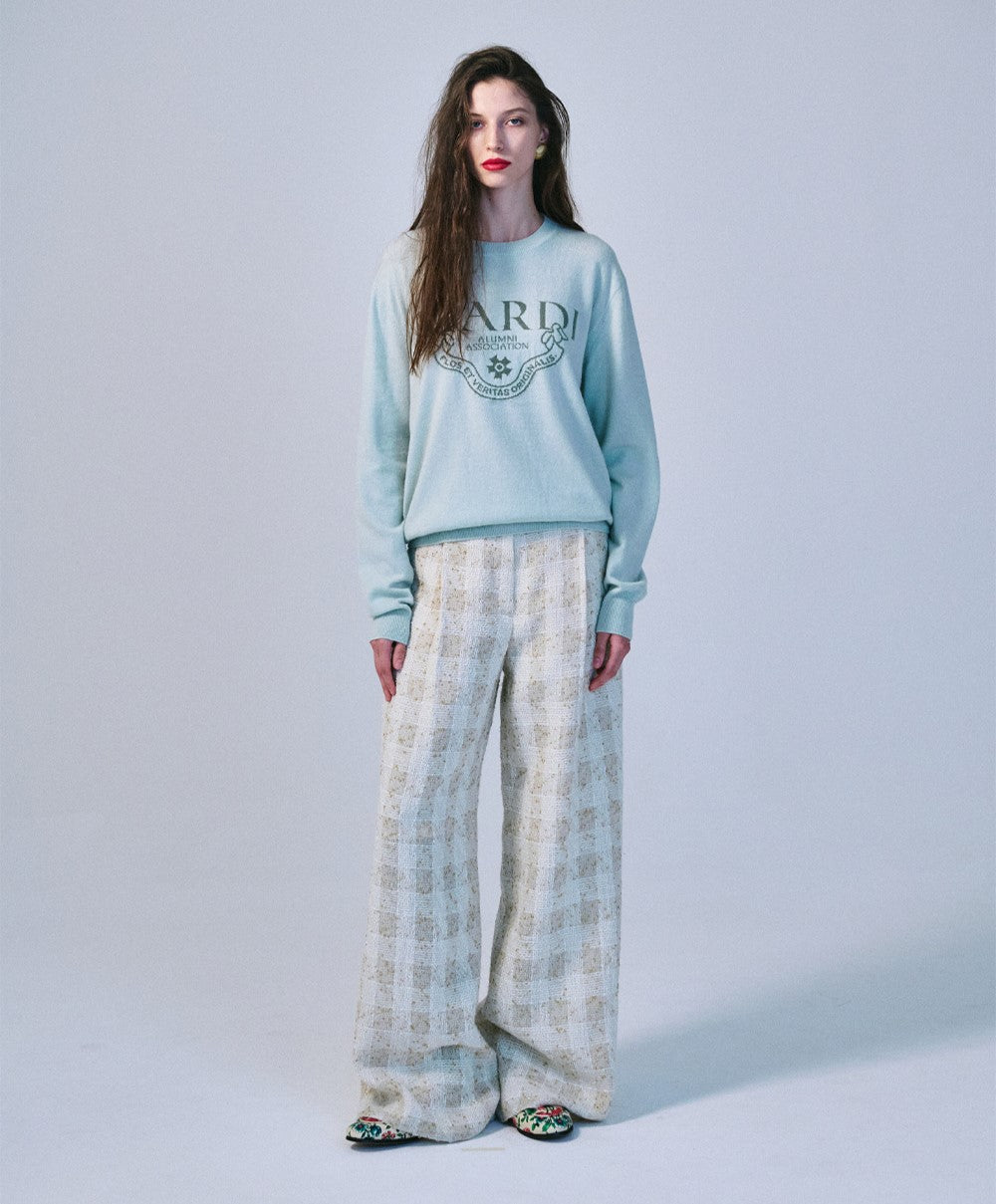 Mardi Mercredi โข Cashmere Crew Neck Alumni Classique (Mint Green)