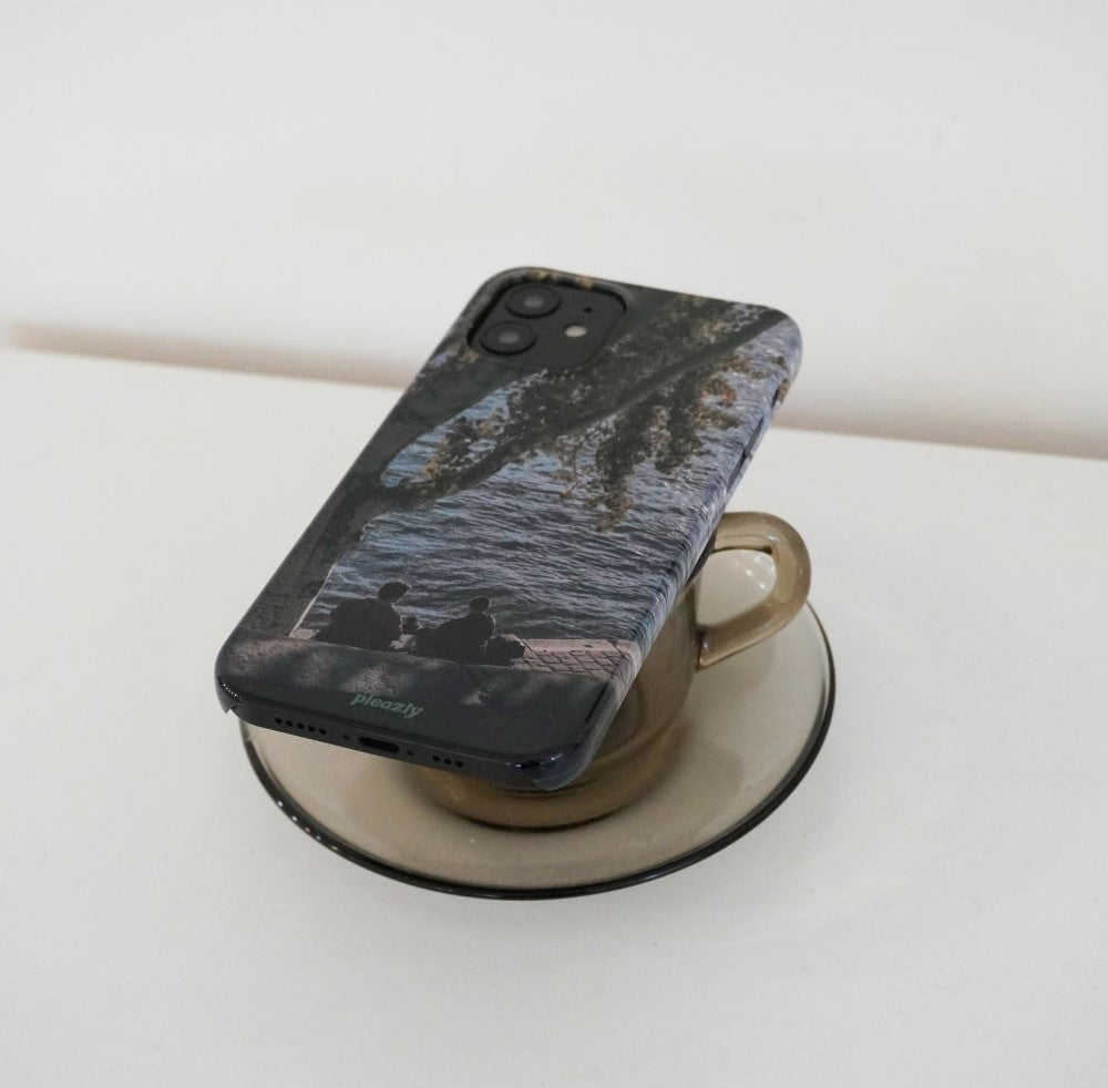Pleazly Autumn River Hard Phone Case