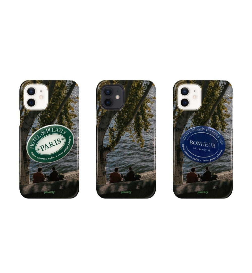 Pleazly Autumn River Hard Phone Case