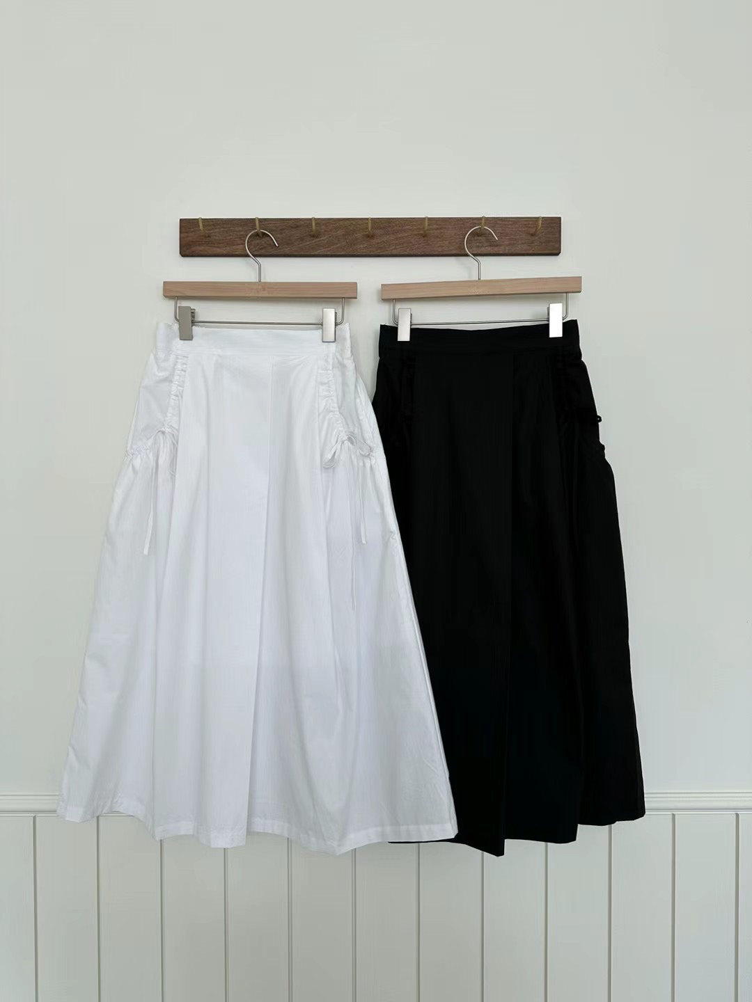 Ribbon Pockets Midi Skirt | Balletcore