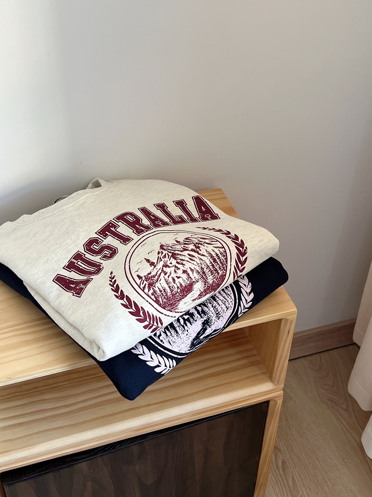 College Sweater | Balloon Sleeves | Vintage Print