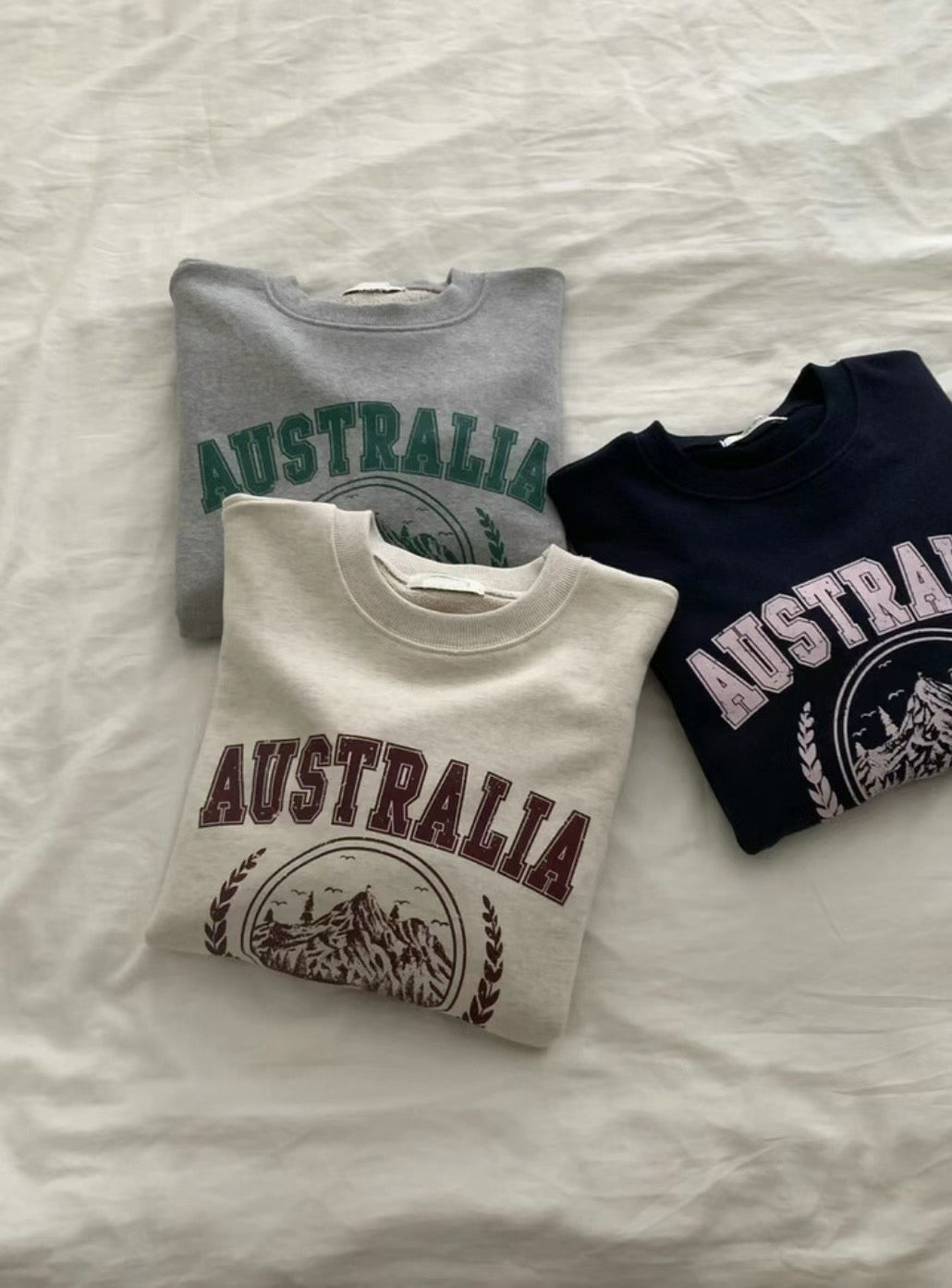 College Sweater | Balloon Sleeves | Vintage Print