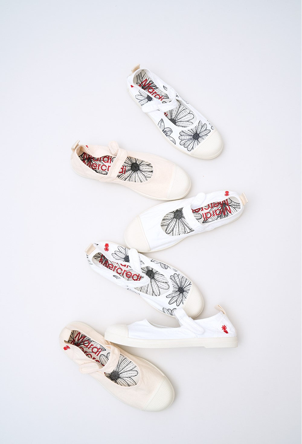 Mardi Mercredi • Legere Flower Mary Jane Sneakers