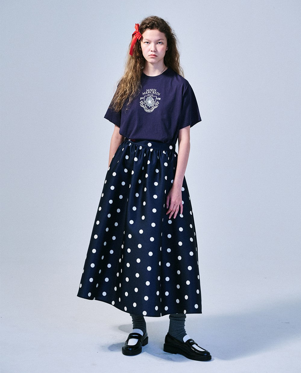 Mardi Mercredi • Tshirt Alumni Small Emblem (Navy Ivory)