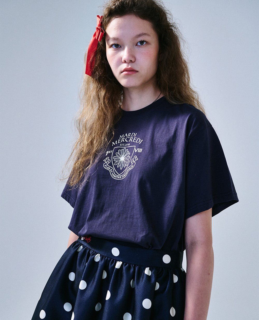 Mardi Mercredi • Tshirt Alumni Small Emblem (Navy Ivory)
