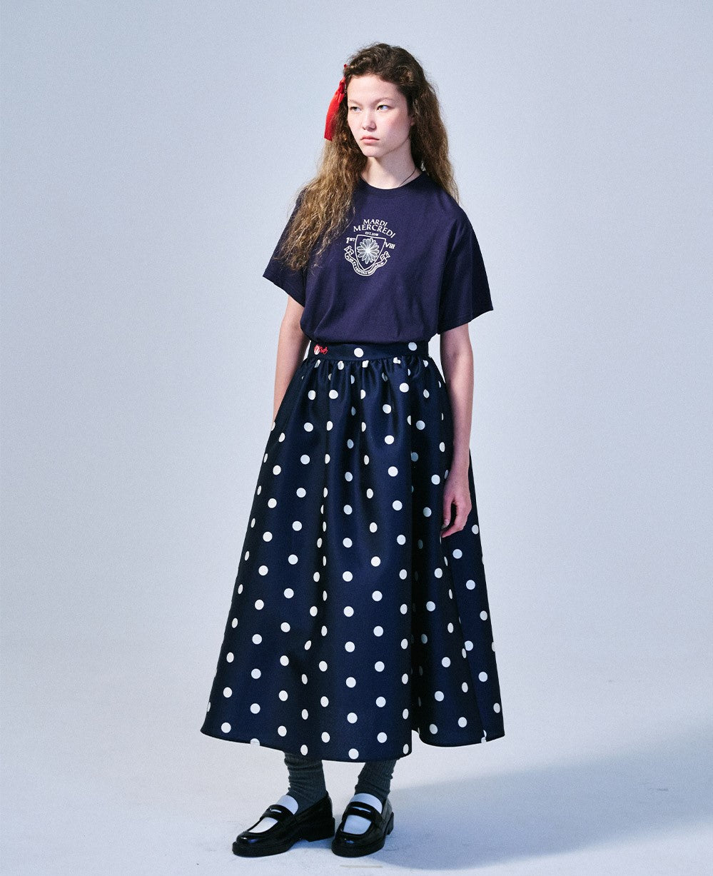 Mardi Mercredi • Tshirt Alumni Small Emblem (Navy Ivory)