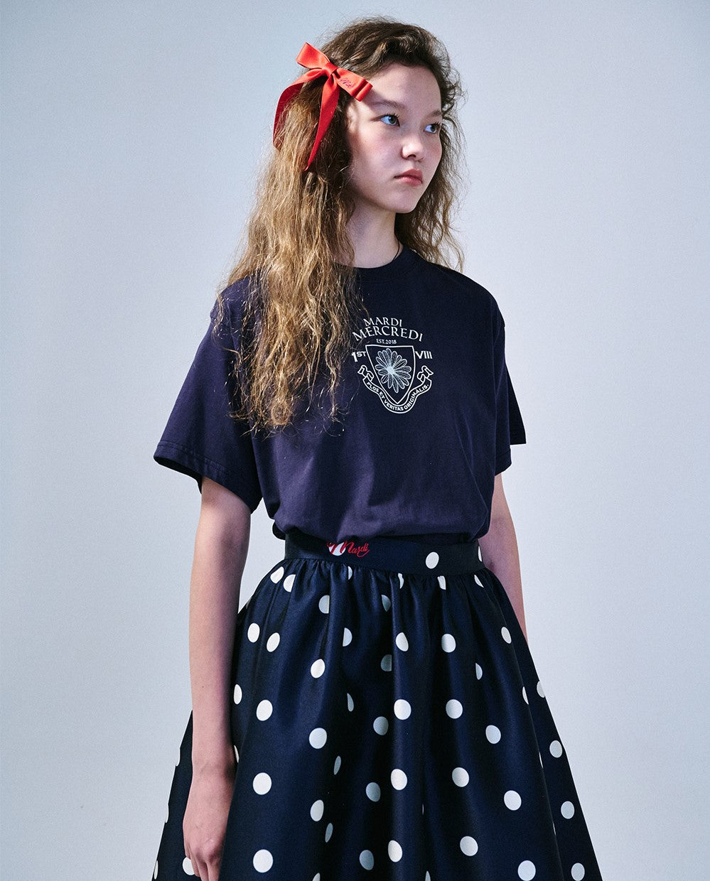 Mardi Mercredi • Tshirt Alumni Small Emblem (Navy Ivory)
