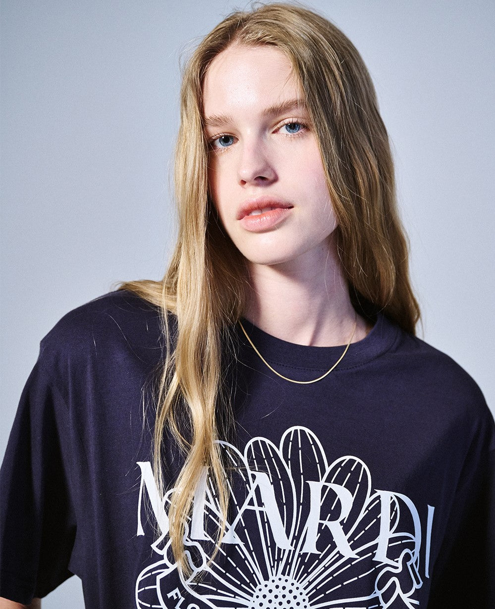 Mardi Mercredi • Tshirt FlowerMardi Alumni (Navy White)