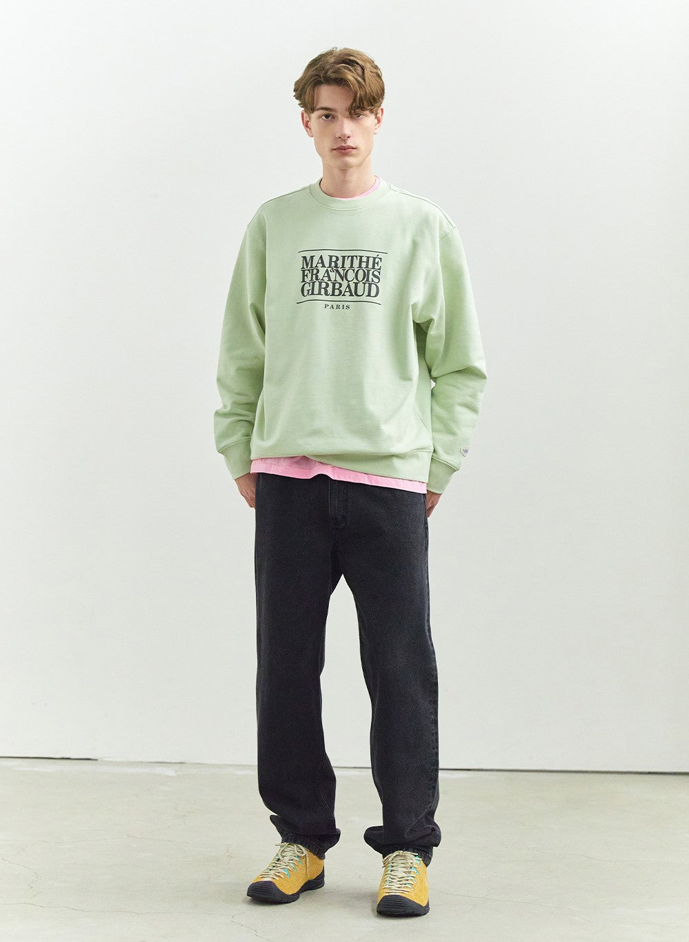 Marithe Francois Girbaud โข Classic Logo Sweatshirt (Light Green)