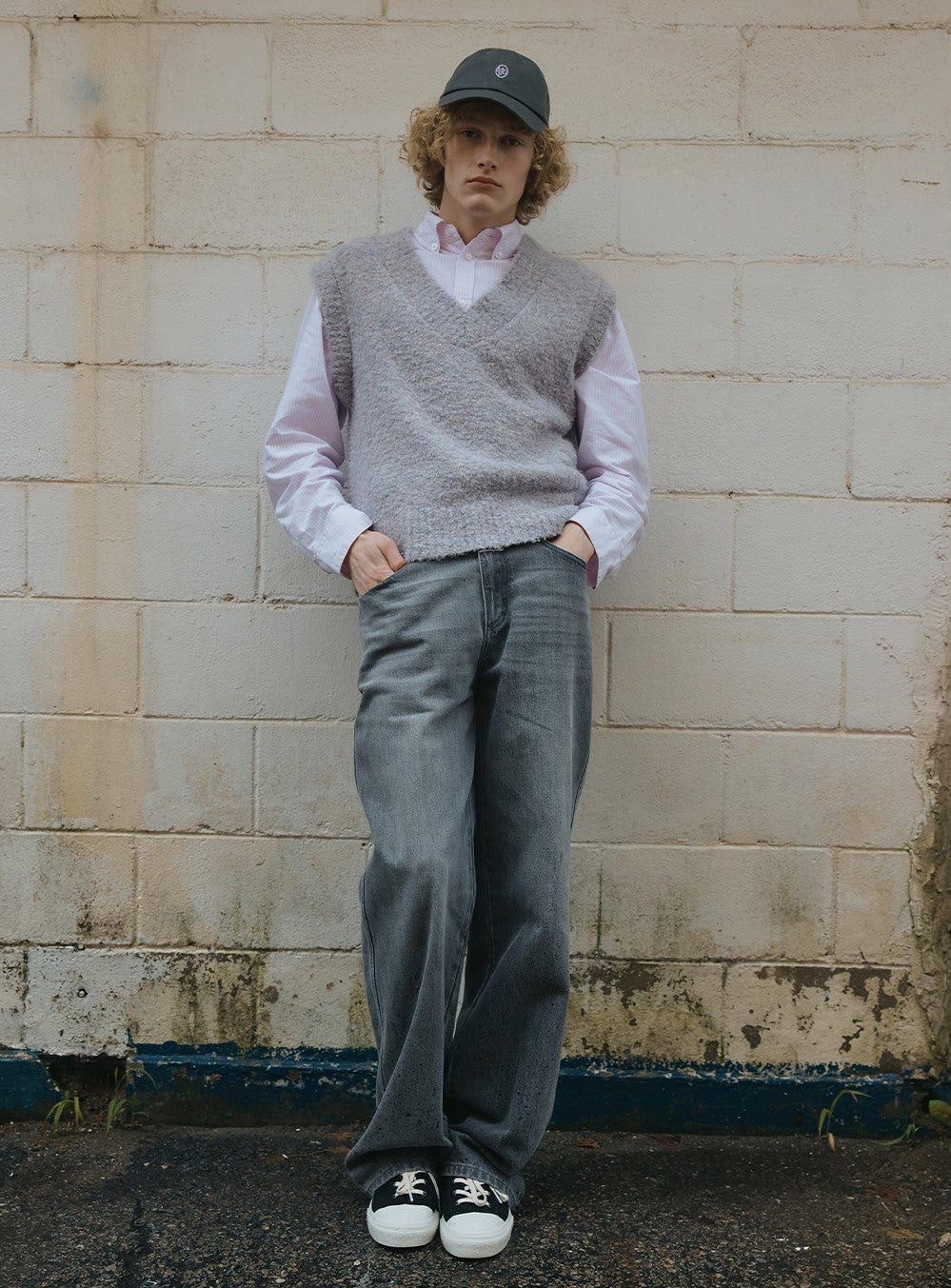 Marithe Francois Girbaud โข Chain Logo Boucle Vest (Light Purple)