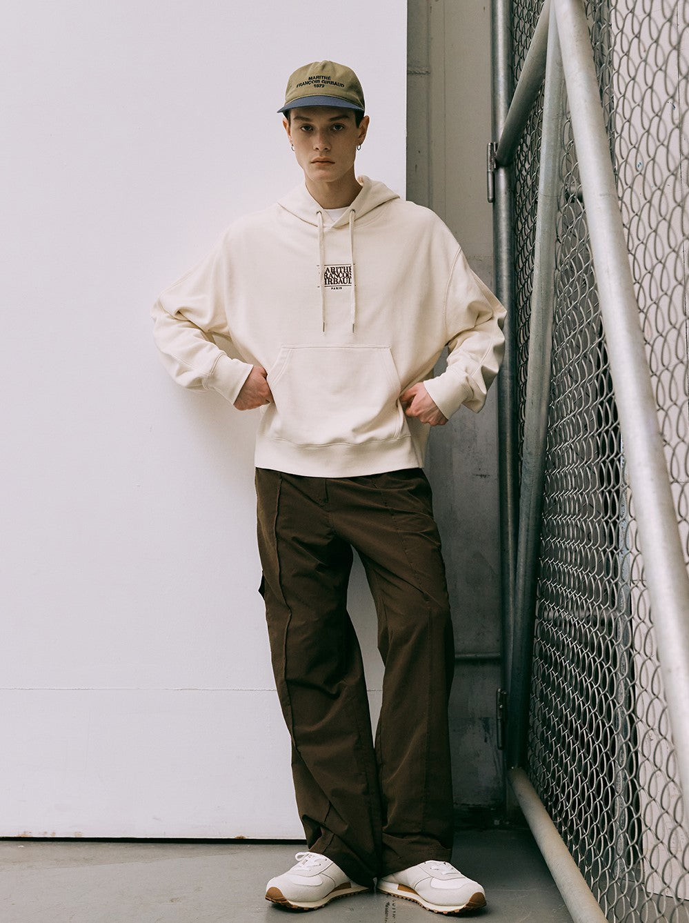 Marithe Francois Girbaud • Lettering Logo Spanel Color Block Cap (Khaki)