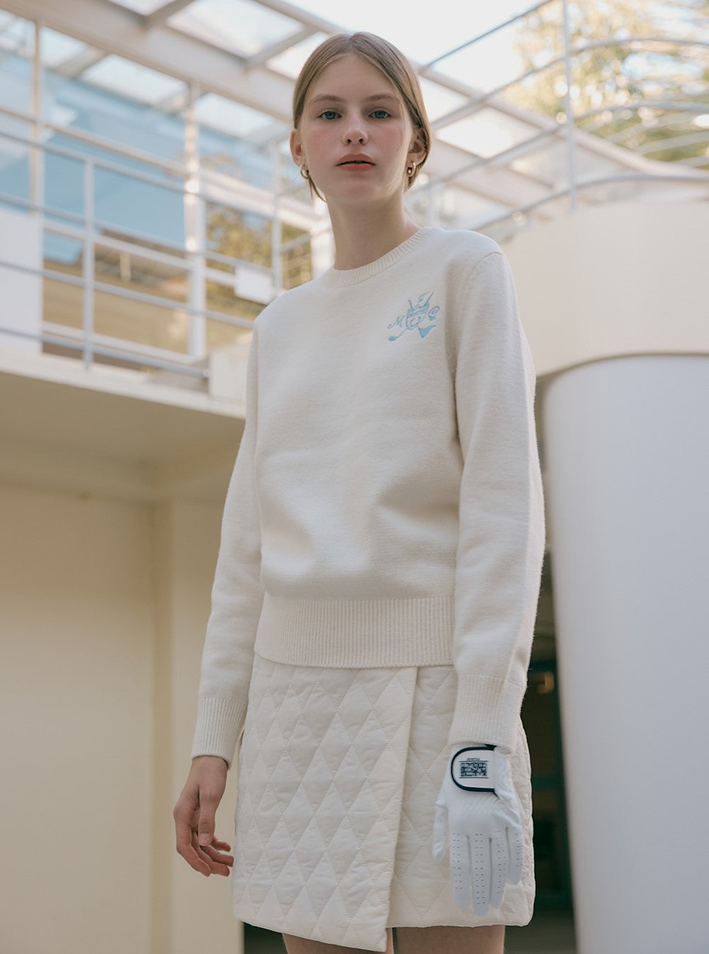 Marithe Francois Girbaud โข Mouvement Symbol Jacquard Knit (Ivory)