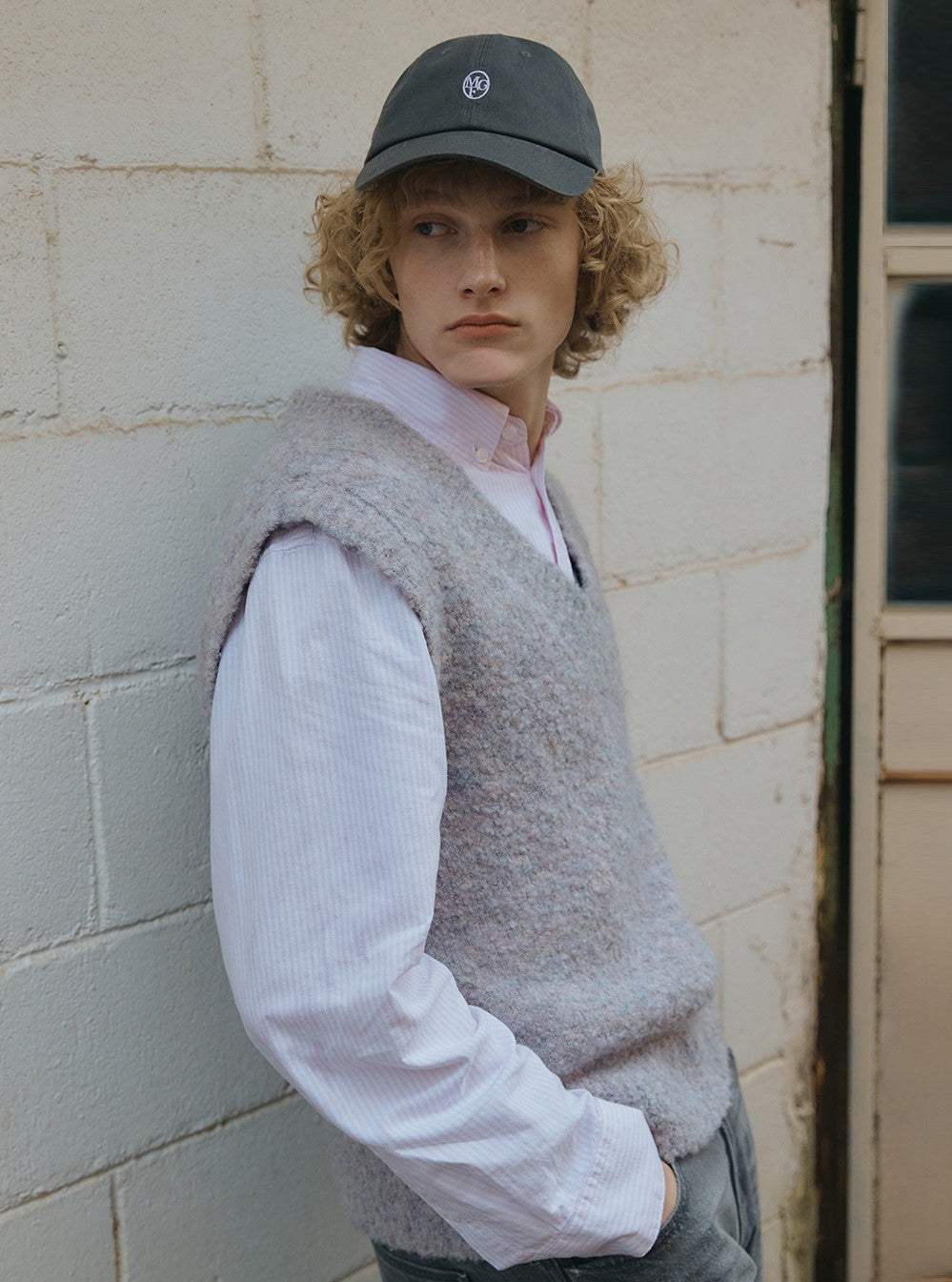 Marithe Francois Girbaud โข Chain Logo Boucle Vest (Light Purple)