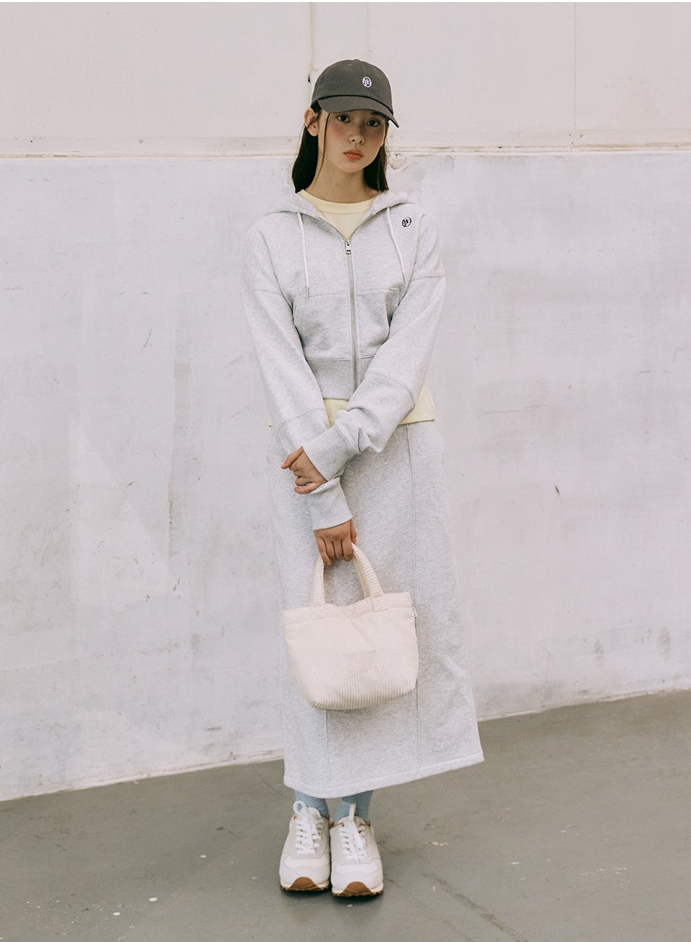 Marithe Francois Girbaud โข Classic Logo Corduroy Mini Bag (Ivory)