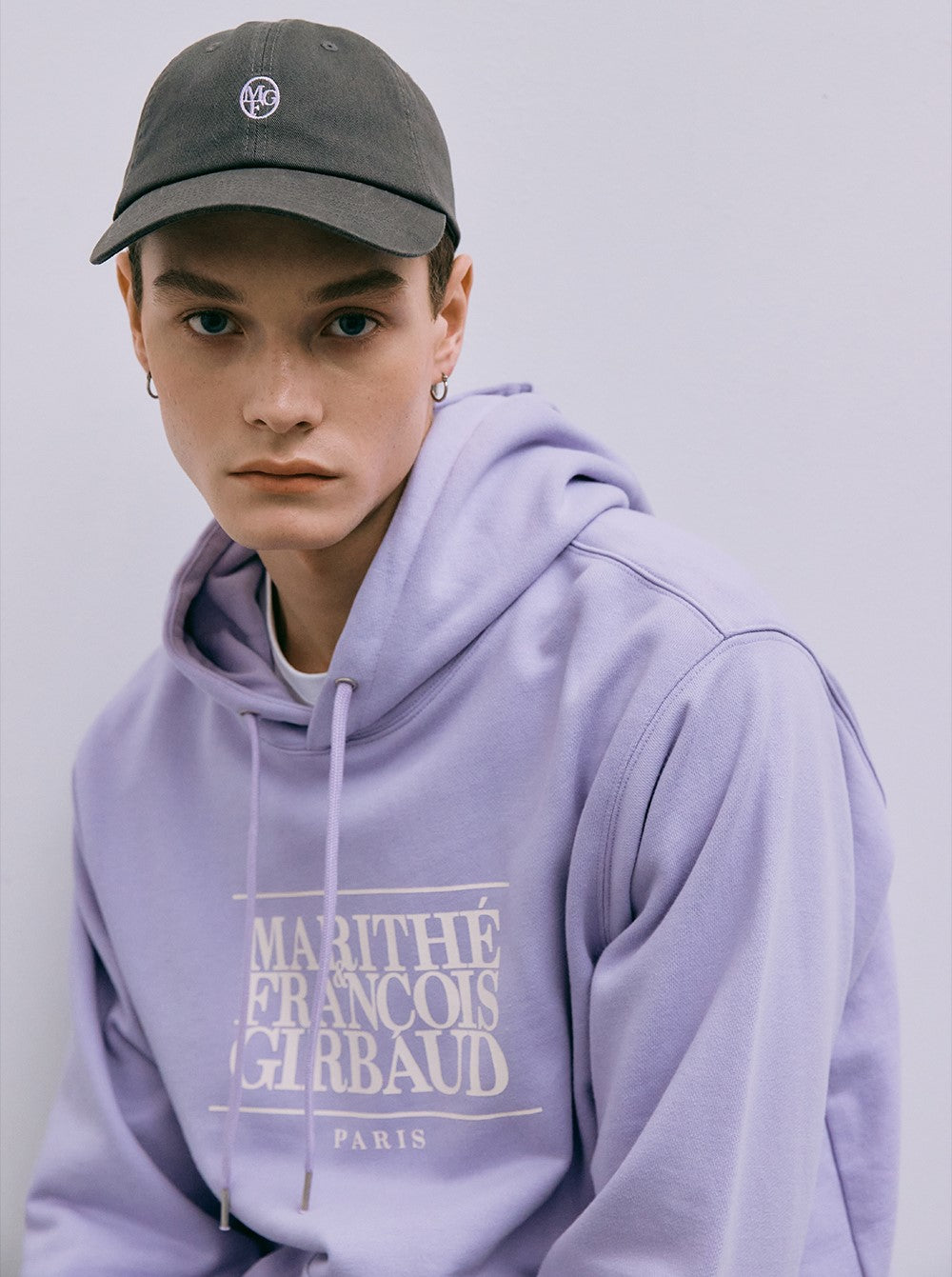 Marithe Francois Girbaud โข Classic Logo Hoodie (Light Purple)