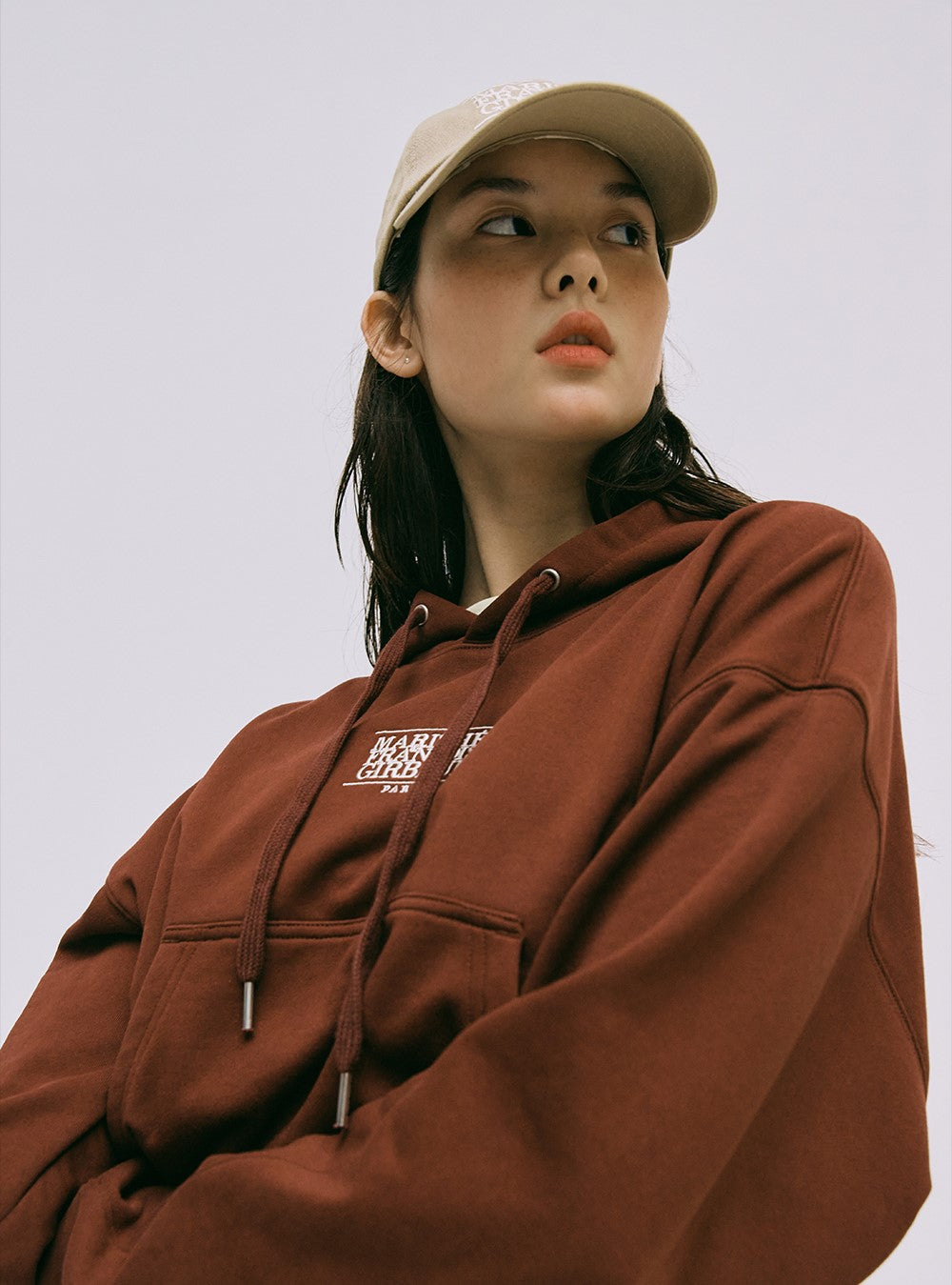 Marithe Francois Girbaud • New Classic Logo Hoodie (Burgundy)