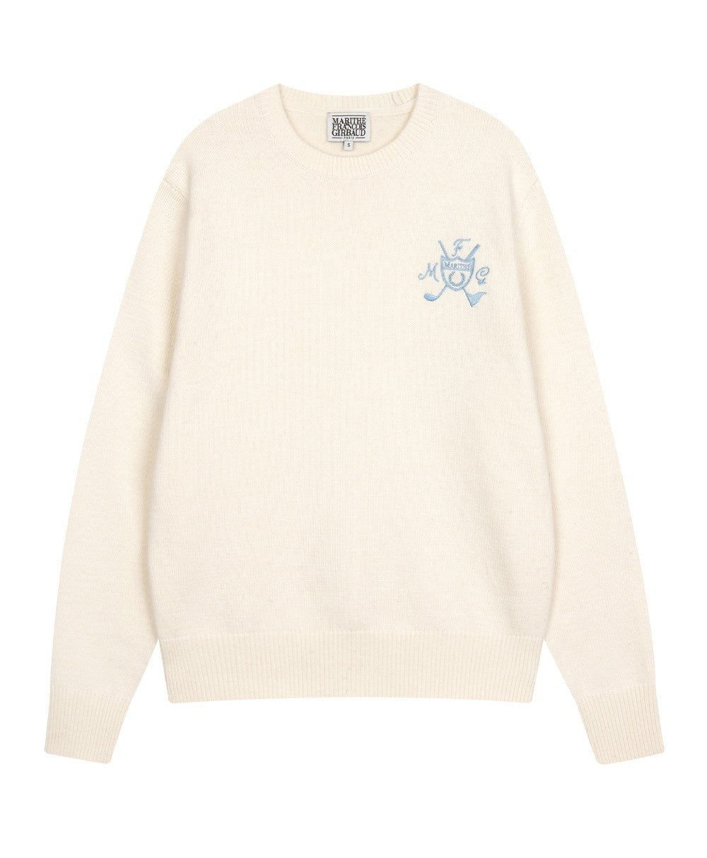 Marithe Francois Girbaud โข Mouvement Symbol Jacquard Knit (Ivory)