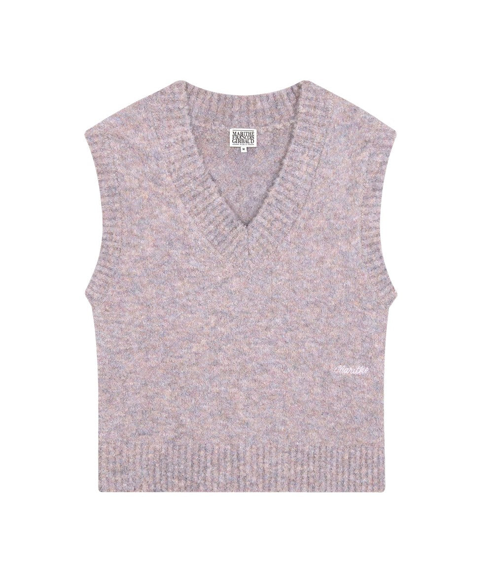 Marithe Francois Girbaud โข Chain Logo Boucle Vest (Light Purple)