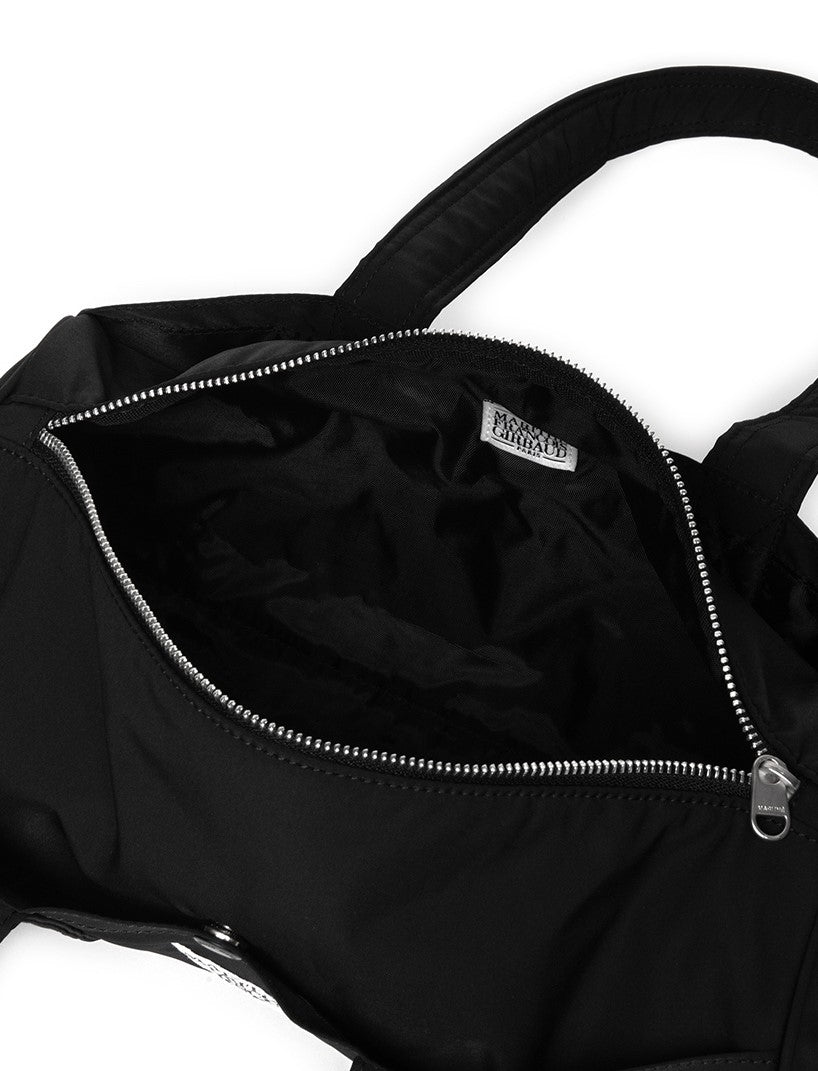 Marithe Francois Girbaud โข Classic Logo Nylon Duffle Bag (Black)