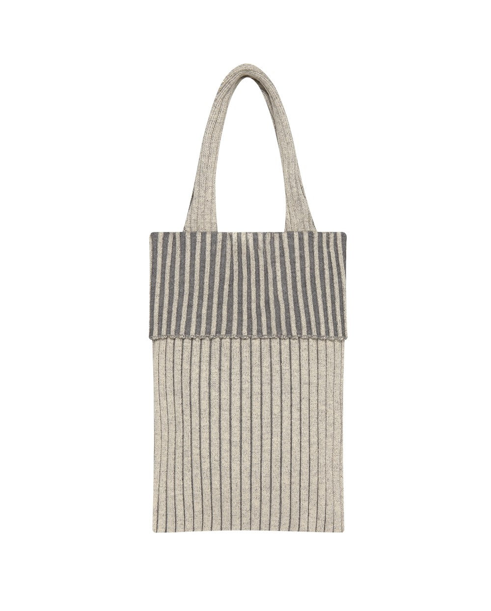 Marithe Francois Girbaud โข Ribbed Knit Tote Bag (Ivory)