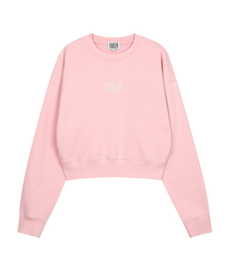 Marithe Francois Girbaud • New Classic Logo Sweatshirt (Baby Pink)