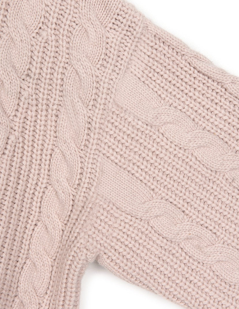 Marithe Francois Girbaud • W Cable Half Zipup Pullover Knit (Pink)