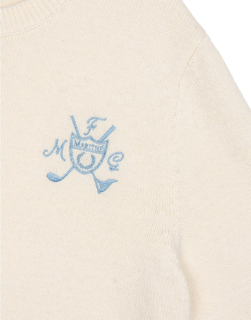 Marithe Francois Girbaud โข Mouvement Symbol Jacquard Knit (Ivory)