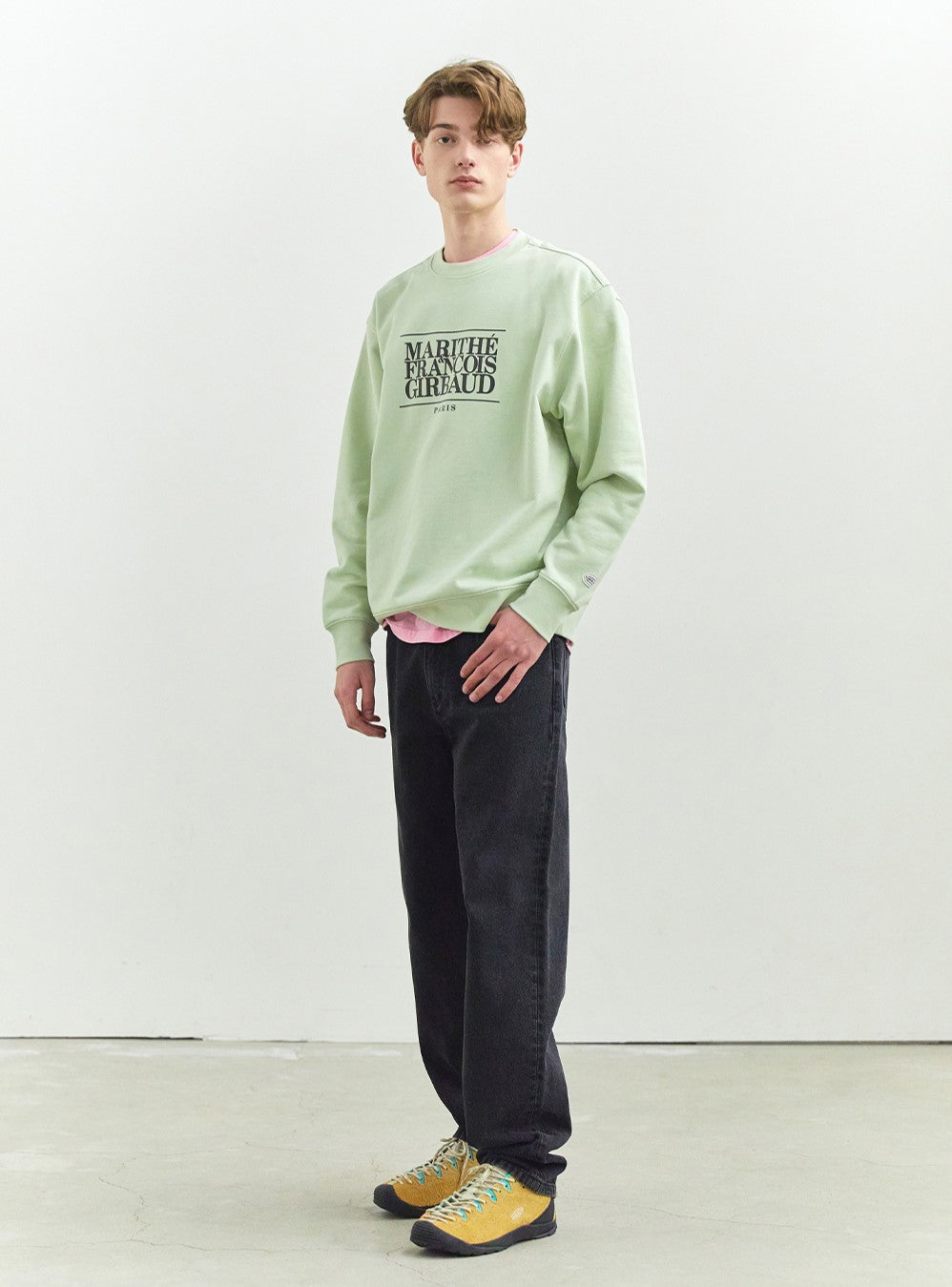 Marithe Francois Girbaud โข Classic Logo Sweatshirt (Light Green)