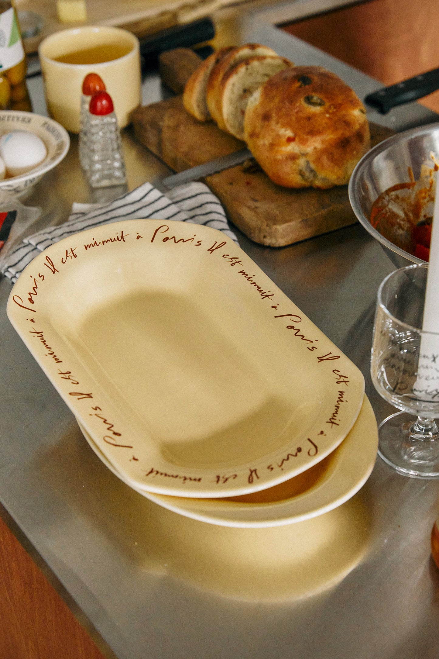 Hotel 827 Midnight Stoneware Plate (Square)