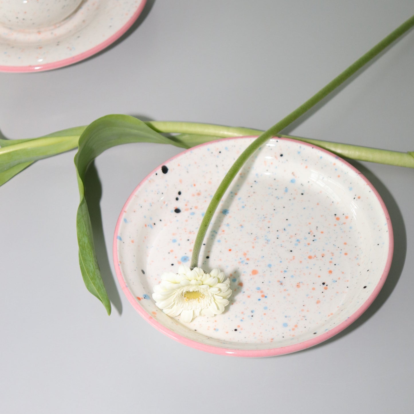 Make A Pottery 潑墨圖案飾邊陶藝碟