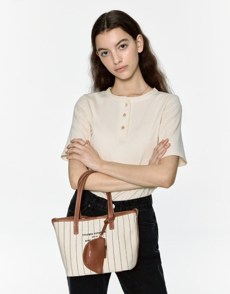 Depound • Dear Bag Ivory Stripe (Tote)