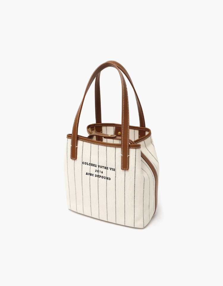 Depound • Dear Bag Ivory Stripe (Tote)
