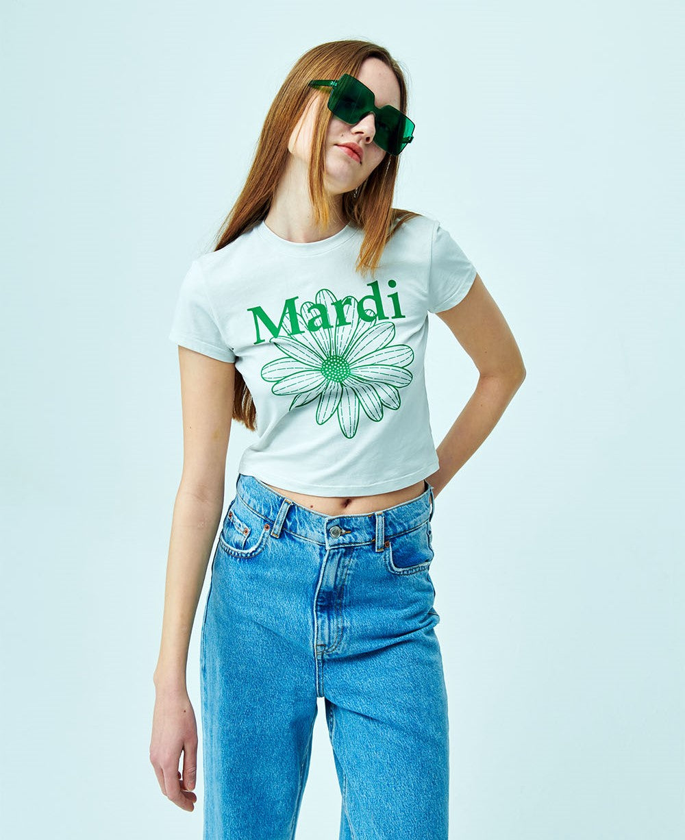 Mardi Mercredi • Cropped T-shirt Flower Mardi