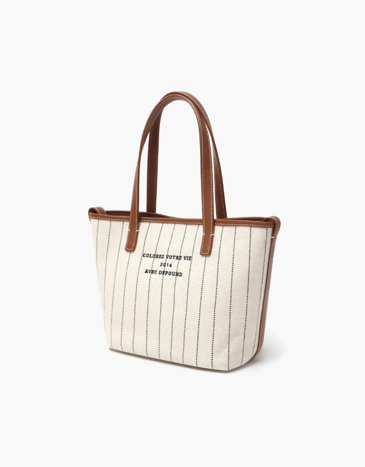 Depound • Dear Bag Ivory Stripe (Tote)