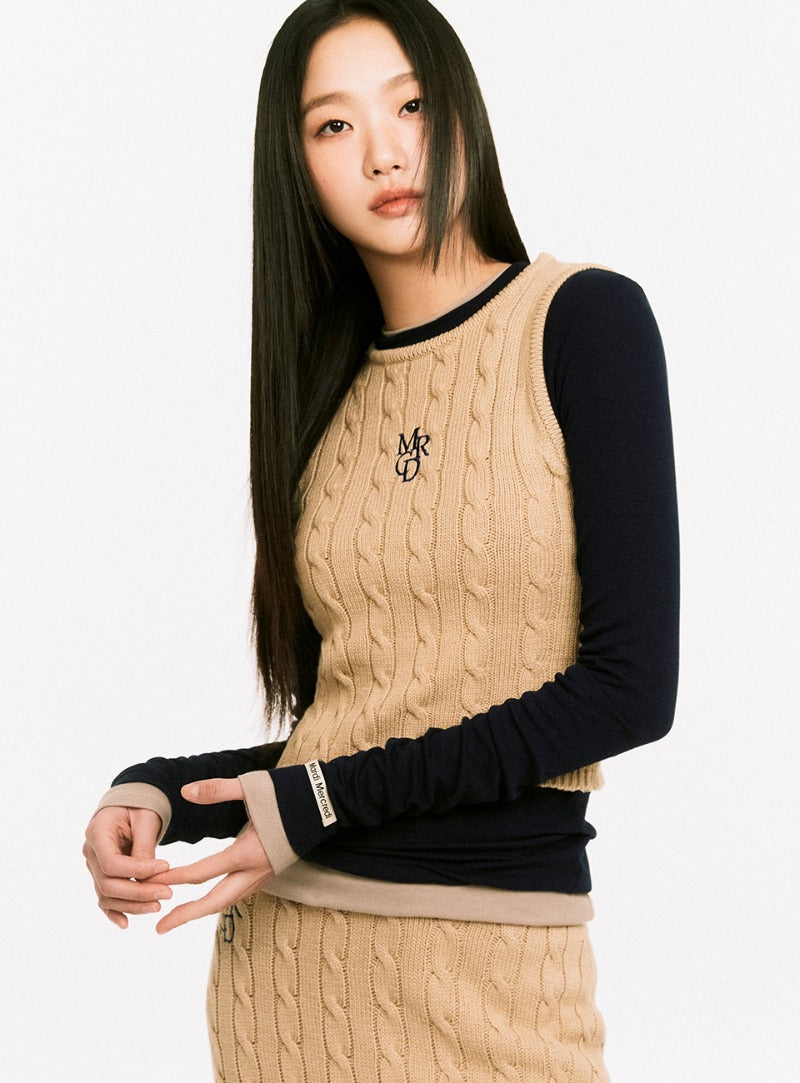 Mardi Mercredi โข Cable Top Sleeveless MRCD