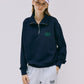 Marithe Francois Girbaud • Classic Logo Half Zipup Sweatshirt (Navy)