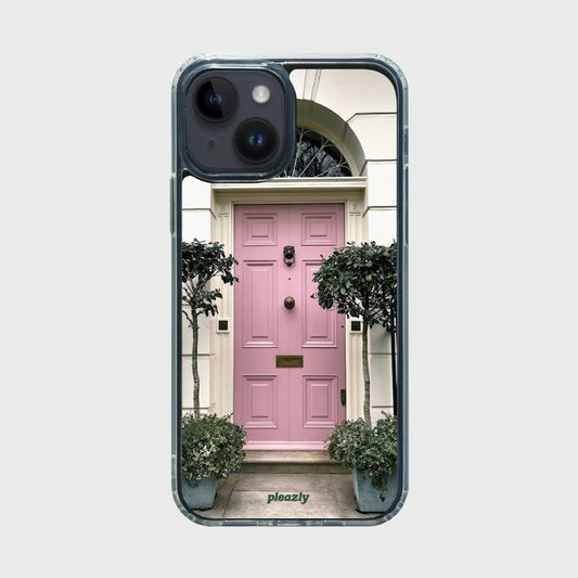 Pleazly Pink Door Gel Hard Phone Case