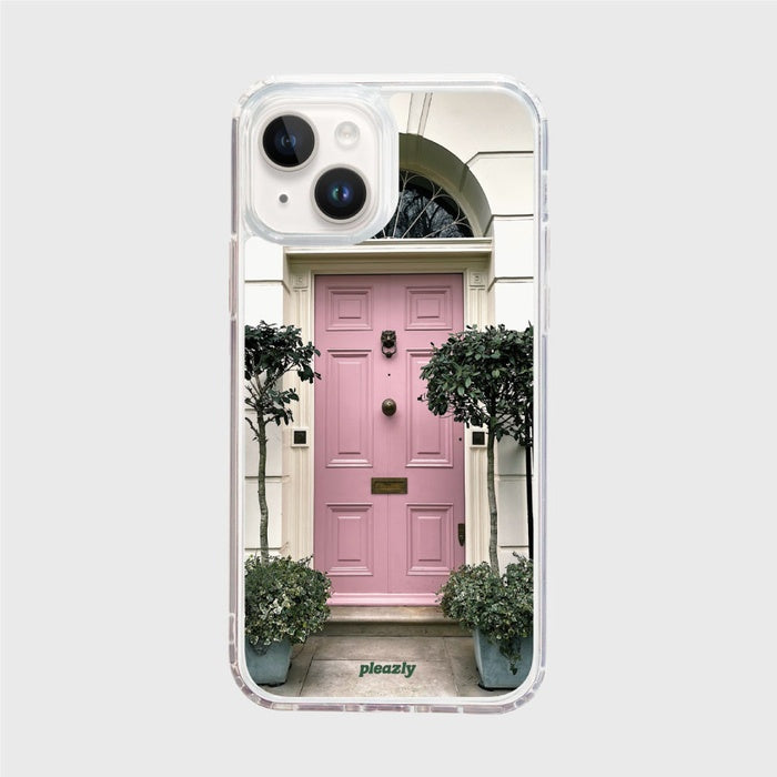 Pleazly Pink Door Gel Hard Phone Case