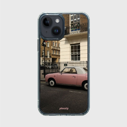 Pleazly Pink Car Gel Hard Phone Case