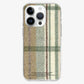 Dear My Muse Cozy Knit Prince of Wales Jelly Hard Phone Case (Green)