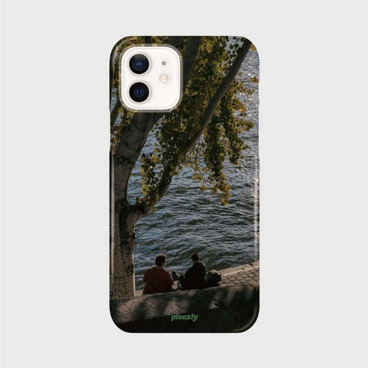 Pleazly Autumn River Hard Phone Case