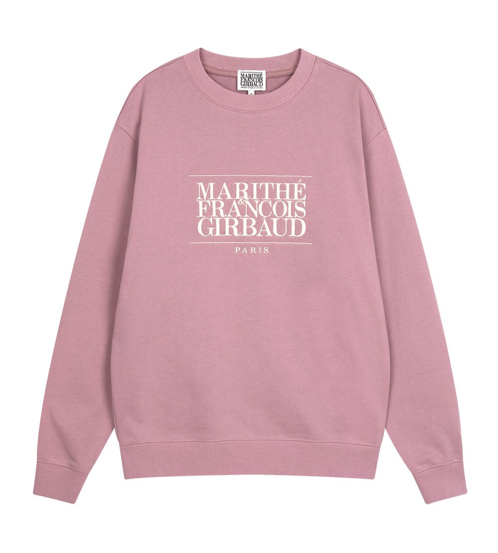 Marithe Francois Girbaud • Classic Logo Embroidery Sweatshirt (Dark Pink)