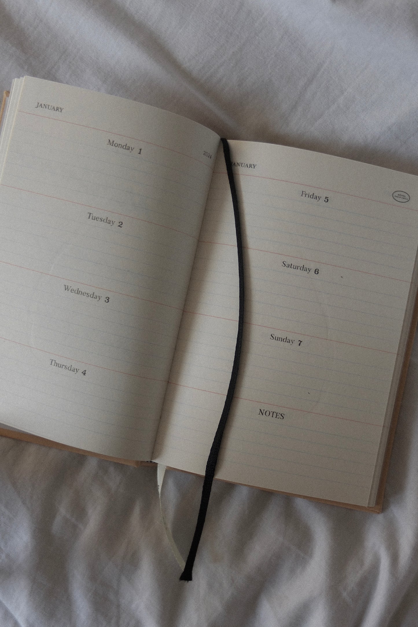 Hotel 827 24 Old Book Diary (PU-Lavendar)
