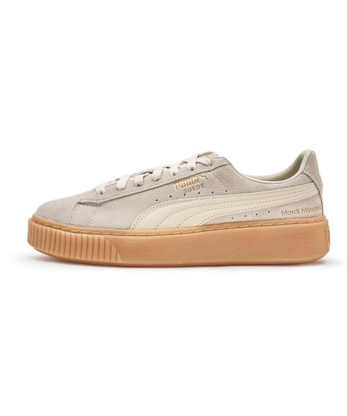 Puma suede best sale platform khaki