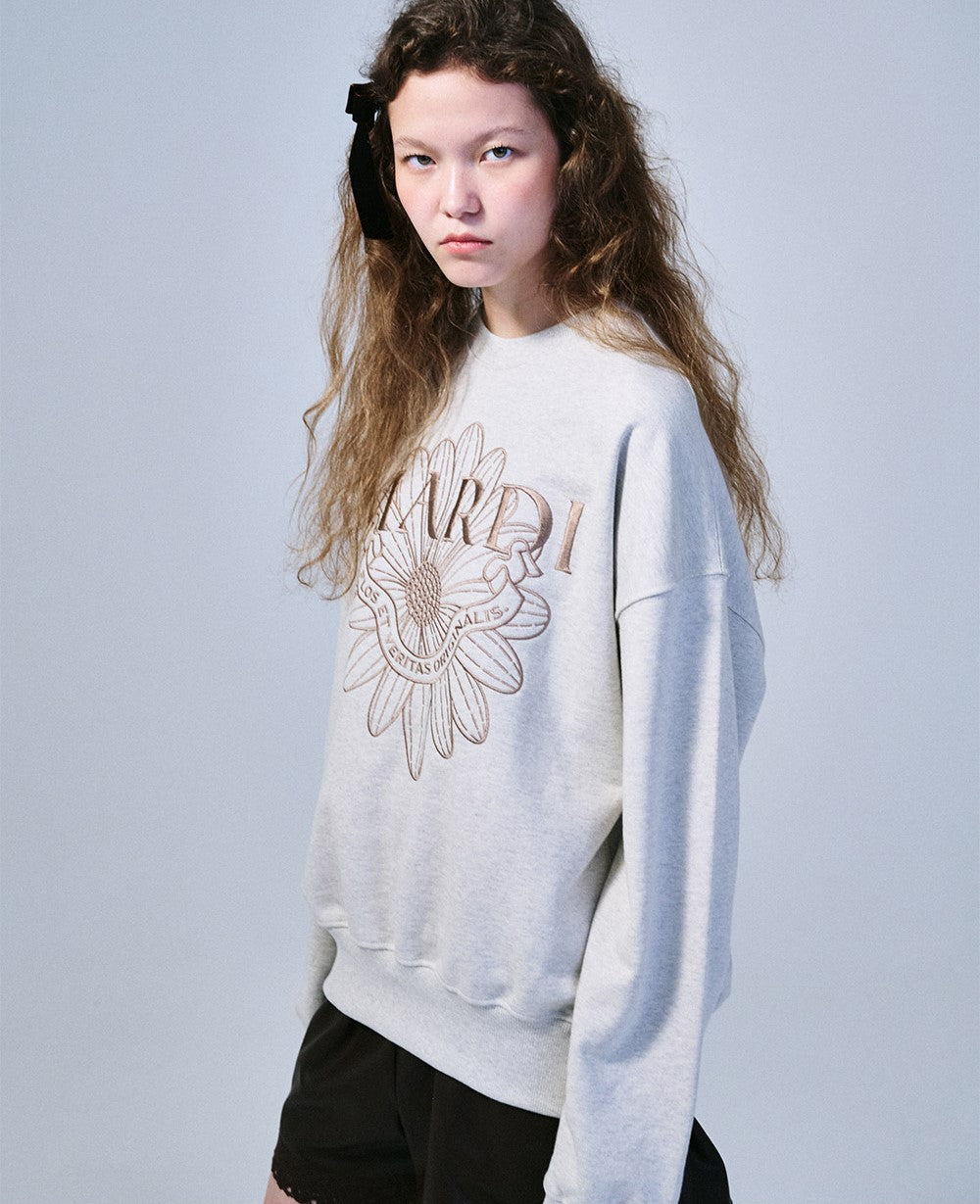 Mardi Mercredi • Sweatshirt FlowerMardi Alumni Needlework (Oatmeal Tau